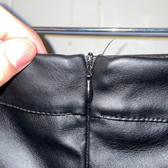 black pleather skirt from nasty gal - Picture 3 of 5